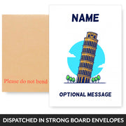 Tower of Pisa Greetings Card
