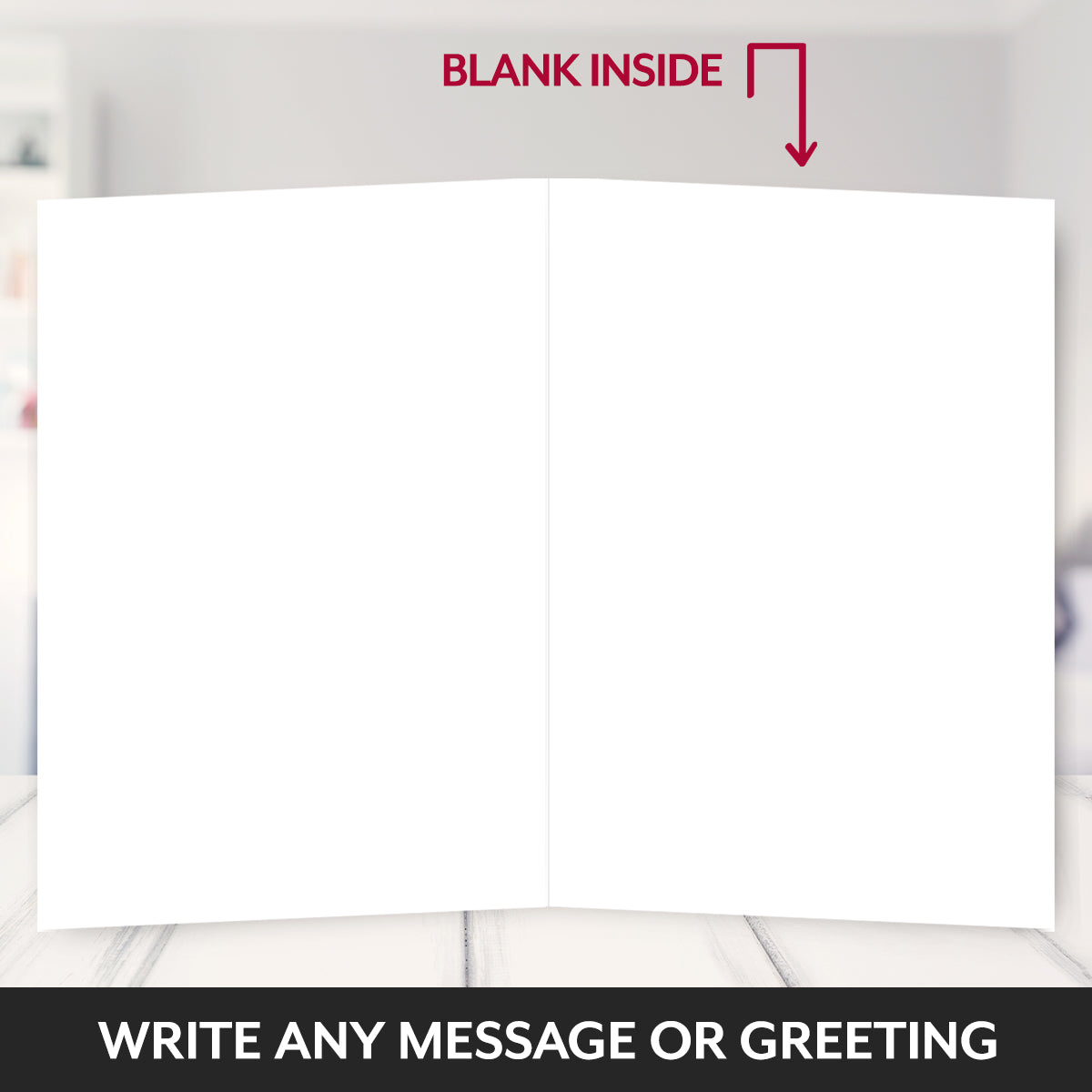 The inside of this card is blank for your own message