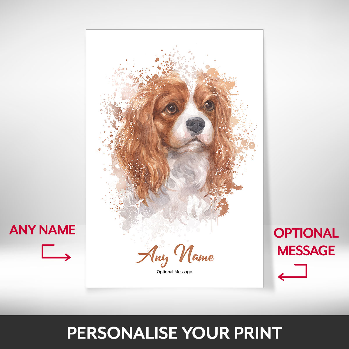 What can be personalised on this pet sympathy gift