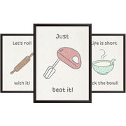 Kitchen Pictures for Wall - Fun Quotes and Sketch Posters for Kitchen