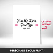 What can be personalised on this hen party keepsake