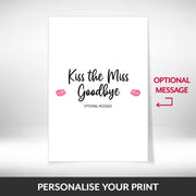 What can be personalised on this hen party keepsake