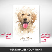 What can be personalised on this pet sympathy gift