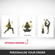 What can be personalised on this yoga prints