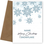 Insulting Christmas Cards - Merry Christmas Snowflake!