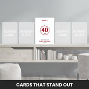 40th anniversary cards that stand out