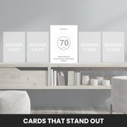 70th anniversary cards that stand out