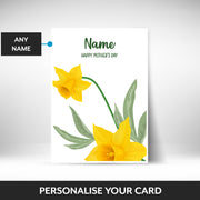 What can be personalised on this special mothers day card