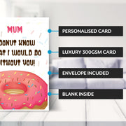 Main features of this funny mothers day card