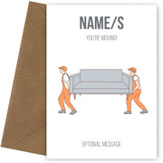 House Warming Cards - Moving Sofa
