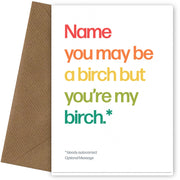 Personalised My Birch Card