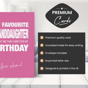 Main features of this grandad birthday cards