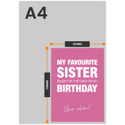 The size of this birthday card brother is 7 x 5" when folded