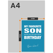 The size of this birthday card mum is 7 x 5" when folded