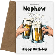 Nephew Birthday Card for Him on His 18th 19th 20th 21st Birthday