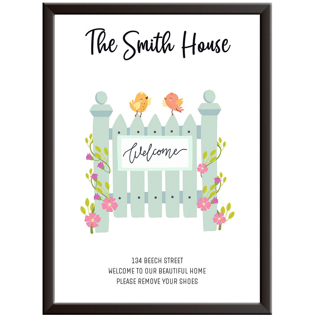 Personalised New Home Gifts for Couples - Garden Gate