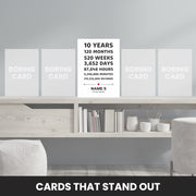 10th anniversary card for husband that stand out