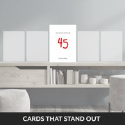 happy 45th birthday card male that stand out