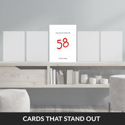 happy 58th birthday card male that stand out