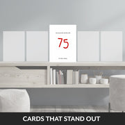 happy 75th birthday card male that stand out