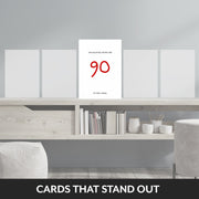happy 90th birthday card male that stand out