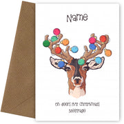 Personalised Oh Deer it's Christmas Card