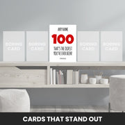 100th birthday card for men that stand out