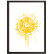 Orange Fruit Wall Art - Vibrant Orange Print