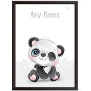 Personalised Nursery Safari Animal Print - Panda