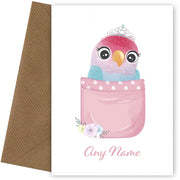Personalised Parrot In A Pocket Card