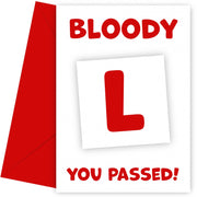 Funny Passed Driving Test Card - Congratulations on Passing Test (Theory & Practical)