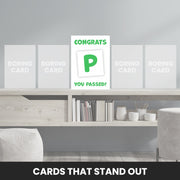 pass driving test card that stand out