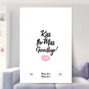 KISS THE MISS Goodbye shown in a living room
