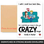 Personalised Turn Back Time Card (Crazy 1)