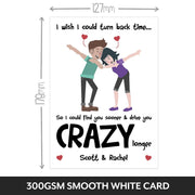 Personalised Turn Back Time Card (Crazy 3)