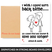 Personalised Turn Back Time Card (Love 3)