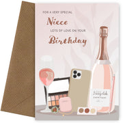 Niece Birthday Cards for Women - Niece Female Adult - 20th 30th 40th Bday