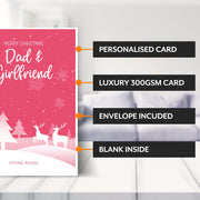 Main features of this christmas card for Dad & Girlfriend