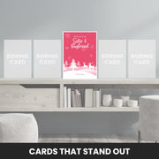 christmas cards for Sister & Boyfriend that stand out