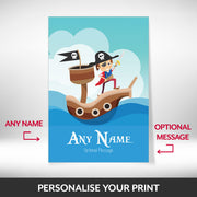 Personalised Pirate Print