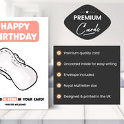 Main features of this 60th birthday card for women