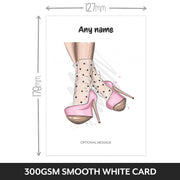 Girls Birthdays Cards - Pretty Pink Shoes