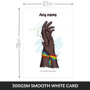 Love and Friendship Cards - LGBT Pretty Pride Ribbon Bracelet