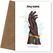 LGBT Pretty Pride Ribbon Bracelet - Love and Friendship Cards