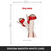 Girls Birthdays Cards - Pretty Red Shoes