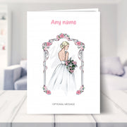 Wedding Cards for Congratulations - Pretty Wedding Arch Bride