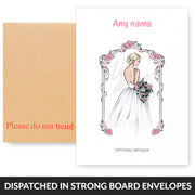 Wedding Cards for Congratulations - Pretty Wedding Arch Bride