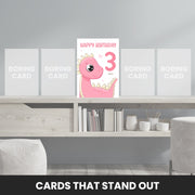 birthday card 3 year old girl that stand out