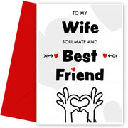Funny Wife Birthday Card from Husband and Anniversary Card for Wifey - Best Friend