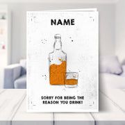 Personalised Cards for Dad - The Reason You Drink!